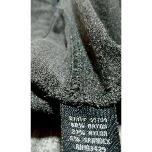 Intro Pants Womens XL Extra Large Skinny Ankle Tummy Control Gray Stretch Crop - Picture 12 of 12